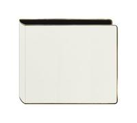 Pioneer Photo Albums Carpeta de recortes de 3 anillas con borde ribeteado dorado, 30,5 x 30,5 cm, color blanco