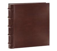 Pioneer Photo Albums CLB-246/BN - Álbum de Fotos de Cuero regenerado Europeo de 200 Bolsillos para Impresiones de 4 x 6 Pulgadas, Color marrón