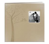 Pioneer Photo Albums MB-10EW Ivory Tree Photo Albums MB-10EW-Libro de Recuerdos de Boda con Marco de Piel Relieve, 30,5 x 30,5 cm, árbol, Cuero sintético, Beige, 30,48 cm x 30,48 cm