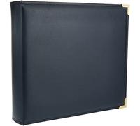 Pioneer Photo Albums Ring Sewn Cover 12"X12"-Navy Blue Pioneer-Álbum de 3 Anillos con Tapa Cosida de 30,5 x 30,5 cm, Color, Cuero sintético, Oxford Azul Marino, Medium