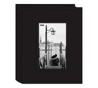 Pioneer Photo Albums Sewn Leatherette Frame Álbum de Fotos con Marco Cosido de 7 x 9 Pulgadas, 200 Bolsillos, Color Negro, Cuero sintético, by The Yard