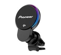 Pioneer SDA-SC600 - Soporte magnético Qi2 para Smartphone con Carga inalámbrica de hasta 15 W, iluminación RGB, Soporte para Boquilla de Aire, Compatible con MagSafe