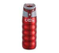 Pioneer SVD350MR Botella Deportiva aislada al vacío, Acero Inoxidable, Rojo Metalizado, 350 ml