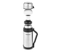 Pioneer Termo metálico, Acero Inoxidable, Metalizado, 1200ml / 1.2L