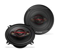 Pioneer TS-501M - Altavoces coaxiales de Audio para Coche de 4 vías (par), Redondos de 5-1/4 Pulgadas, Potencia máxima de 300 W, Negro y Rojo