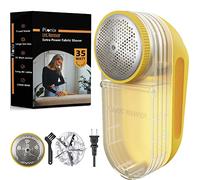 Pionix Extra Power - Afeitadora eléctrica de tela de 35 W para ropa, tapicería, muebles, sofá, velocidad de 12000 rpm, afeitadoras de suéter resistentes para eliminar pelusas, removedor de pelusas