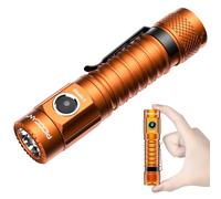 PIOOCAN S10Pro Linternas LED Alta Potencia 2500 Lúmenes, Linterna LED Recargable USB Táctica Militar Potente, Mini EDC Linterna a Pilas, IPX8 Impermeable 5 Modos Portátil Flashlight Emergencia Camping