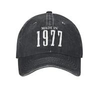 PIORUJK Algodón Personalizado Hecho en 1977 Año Simple Regalo de cumpleaños Gorra de béisbol Hombres Mujeres Transpirable Papá Sombrero Ropa de Calle