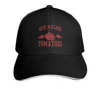 PIORUJK Gorra de béisbol de Nick Miller's Home Grown Tomatoes Gorra de Golf Sombrero para el Sol para niños Gorras de Lujo para Hombres y Mujeres