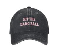 PIORUJK Gorra de béisbol Impresa Unisex Hit The Dang Ball Gorra de Camionero Ajustable Gorra de béisbol Snapback