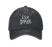 PIORUJK Gorra de béisbol Spain Melody Esa Diva Retro Distressed Denim Washed 2025 European Song Contest Sun Cap Outdoor Travel Travel Gift Hats