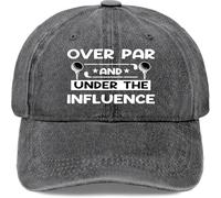 PIORUJK Gorra de Camping Over Par and Under The Influence Hats para papá