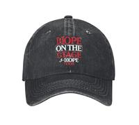 PIORUJK Gorras de béisbol J-Hope Hope On The Stage World Tour Classic Denim Snapback para Hombres Actividades al Aire Libre Ajuste Ajustable Gorras