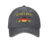 PIORUJK Gorras de béisbol para Hombres y Mujeres con Bandera de la Ciudad de Heidelberg Alemania Gorras lavadas desgastadas Gorra clásica al Aire Libre Gorra Snapback