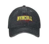 PIORUJK Gorras de béisbol para Hombres y Mujeres con Logo Sangriento invencible Anime Dibujos Animados Denim Desgastado Gorras lavadas Gorra Vintage Running Snapback