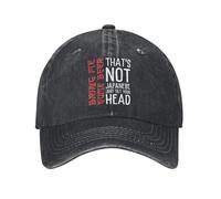 PIORUJK Hombres Mujeres Esto No Es Japonés Gira Tu Cabeza Gorras de Béisbol Gorras Casuales de Camionero Ajustables