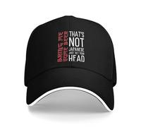PIORUJK Hombres Mujeres Esto No Es Japonés Gira Tu Cabeza Sombreros Moda Gorra de Béisbol Gorra de Camionero Diario Regalo de Ropa de Cabeza