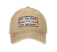 PIORUJK Moda Tate McRae So Close to What Gorras de béisbol Unisex Denim Desgastado Lavado Gorra de Sol Actividades al Aire Libre Gorras de Regalo Sombrero