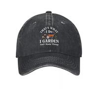 PIORUJK Mujeres Hombres Eso es lo Que Hago yo Jardinero y sé Cosas Gorra de béisbol Impresa Ajustable Gorra de Camionero Gorra de béisbol Snapback