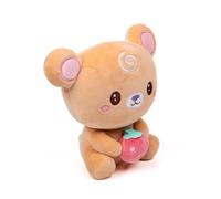 Pioupiou et Maravilles Cushablez CinnyBun Bear - Peluche - 15 cm - Oso Gourmand - Pelaje Caramel Suave - Estilo Cinnabon - Peluche Original Niño - Colección Fantasía - A Partir de 3 años