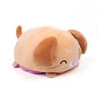 Pioupiou et Maravilles Cushablez - Peluche Reversible - Paxton Puppy 22 cm - Cachorro Lindo 2 en 1 - Rosa Soñador & Caramel Aventure - Dulzura y Fantasía - Regalo Original de Moda y reconfortante