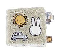 Pioupiou et Maravilles- Miffy-Libro de Actividades de Tejido de Dimensiones 16 x 16 -Fluffy de Color Azul-Verde-Estimula los sentidos-Desarrolla la coordinación-Múltiples Superficies-Todo Suave,