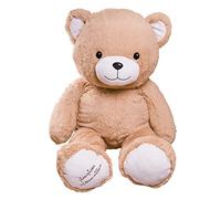 Pioupiou et Merveilles Peluche Gigante de fabricación Francesa XXL Gaston Bear Beige - 100 cm de Altura - Peluche Gigante Totalmente Suave para niños Made in France - 16605