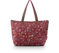 Pip Studio Bolsa de Viaje Bolso de Hombro Tilda Tote Bag Flora Bangelore Dark Pink Rojo Oscuro