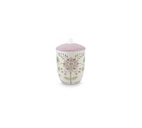 PIP STUDIO Dosis con tapa LILY & LOTUS 1,5l Blanco hueso lila
