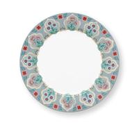 Pip Studio Flower Festival - Plato de desayuno (21 cm), color azul claro