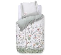 PiP Studio Il Paradiso White - Juego de cama (1 funda nórdica de 155 x 220 cm y 1 funda de almohada de 80 x 80 cm), color blanco