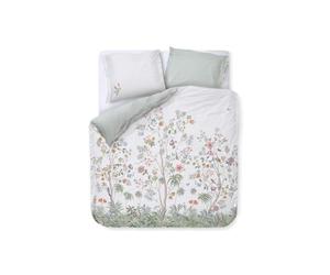 PiP Studio Il Paradiso White - Juego de cama (1 funda nórdica de 200 x 200 cm y 2 fundas de almohada de 80 x 80 cm), color blanco