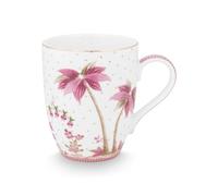 Pip Studio Jolie Dots Gold Pink - Vaso grande (350 ml), diseño de lunares, color