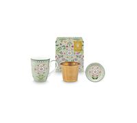 PIP STUDIO Juego de té Tea for One 3 piezas LILY&LOTUS Light Green verde