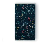 PIP STUDIO Les Fleurs - Toalla (55 x 100 cm), color azul oscuro