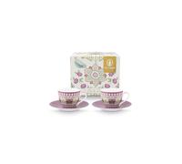 Pip Studio Lily&Lotus - Juego de tazas de café (120 ml, 4 unidades), color lila