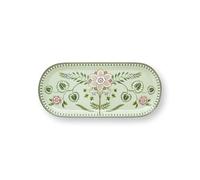 PIP STUDIO Lily&Lotus Light Green - Bandeja para tartas (33,3 x 15,5 cm), color verde