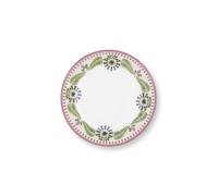 Pip Studio Lily&Lotus - Plato de desayuno (23 cm), color blanco y morado