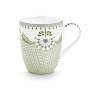 PIP STUDIO Lily&Lotus Tiles Light Green - Vaso grande (350 ml), color verde claro