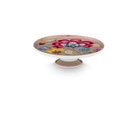 PIP STUDIO Mini fuente para tarta de 21 cm BLOOMING TALES Fantasy Khaki camel