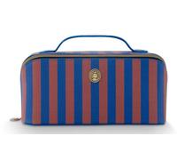 Pip Studio Neceser Cyrille Cosmetic Bag Stripe Blue Azul marrón