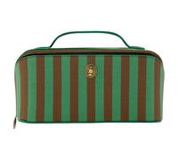 Pip Studio Neceser Cyrille Cosmetic Bag Stripe Green Verde marrón