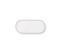 PIP STUDIO Plato pequeño 25x12cm JOLIE DOTS Oro/Rosa blanco