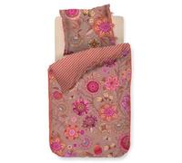 PiP Studio Ropa de cama Viva La Vida rosa percal flores mariposas frutas bayas hojas 155 cm x 220 cm