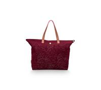Pip Studio Tote Bag Velvet Quiltey Days Red