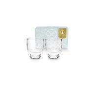 PIP STUDIO Vaso de agua, juego de 2, 280 ml, Flower White transparente