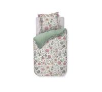 PIP STUDIO Viva Las Flores - Funda de cojín (percal, 80 x 80 cm), color blanco
