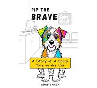 Pip The Brave - A Story of A Scary Trip To The Vet: Easy and Minimalistic Dog Vet Coloring Story Book for Kids | 6 x 9 Inches,104 Pages with Black Background (Pip's Coloring Story Books)