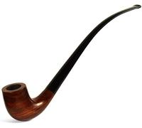 Pipa Churchwarden de madera de peral de 26 cm | Estilo Tolkien | Pipa de tabaco
