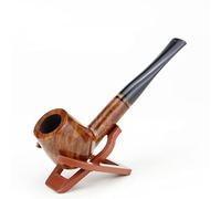 Pipa de brezo negra clásica, pipa de madera de brezo grabada al azar, filtro de 9mm, pipa de tabaco para fumar, herramientas, juego de regalo, pipa para fumar brezo